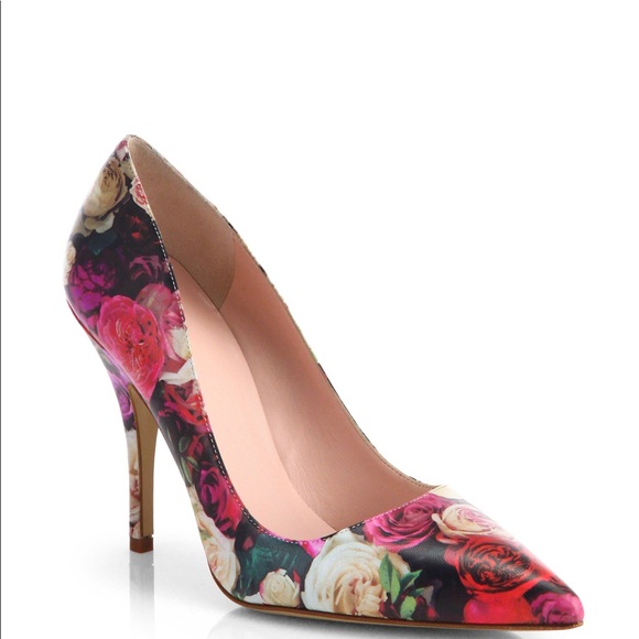 kate spade floral heels